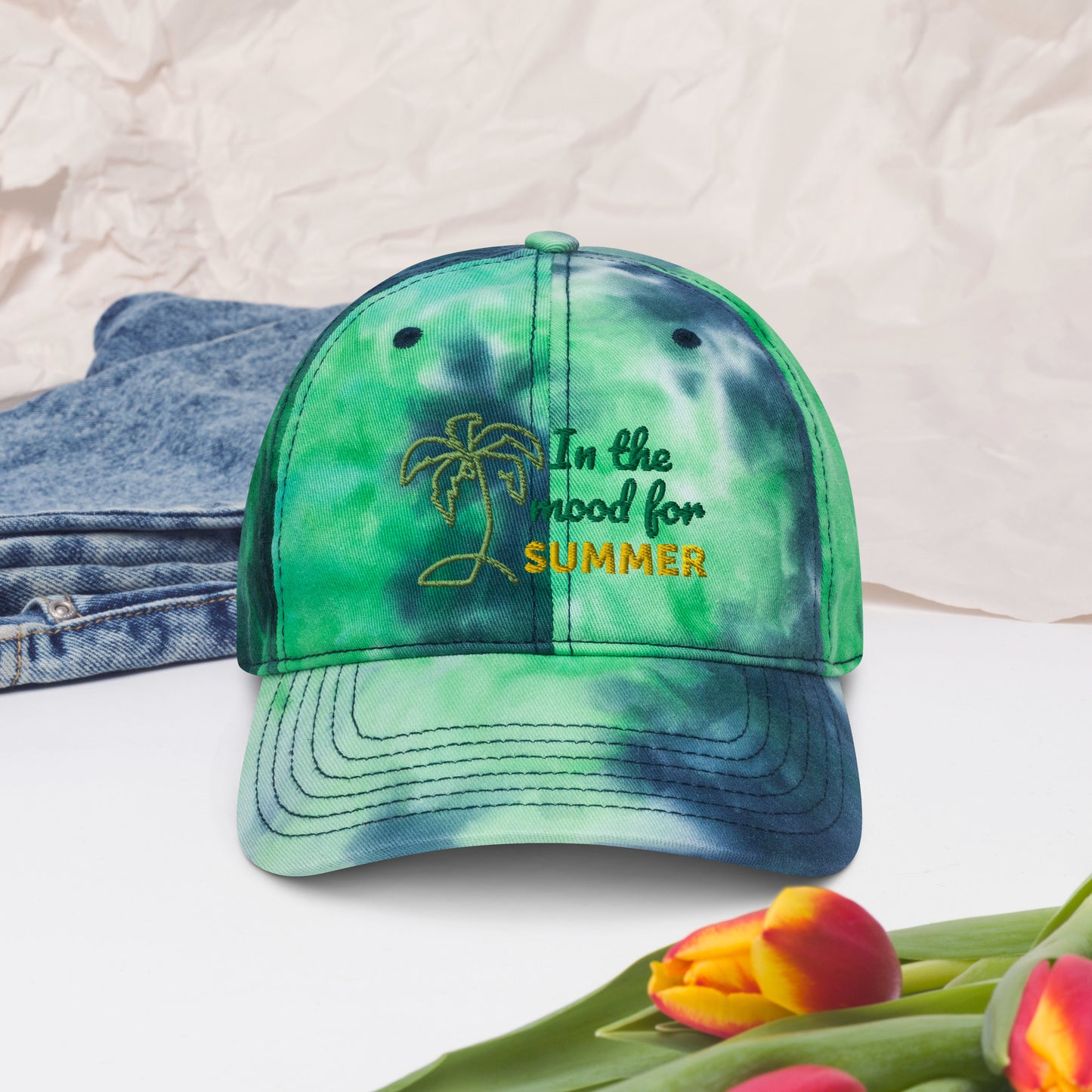 "In the Mood for Summer" Tie dye hat